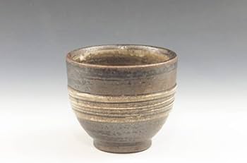 笠間焼 陶器製 茶色 花瓶 木箱付き 笠間焼 陶器製 茶色 花瓶 木箱付き 笠間焼 陶器製 茶色 花瓶 木